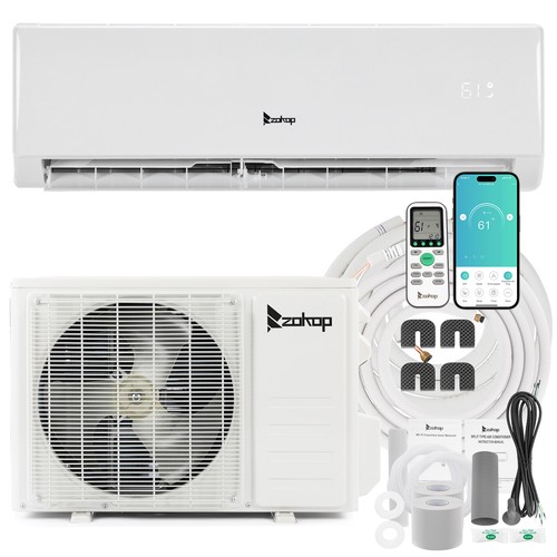 Zokop 17000 btu ductless - btu, ac